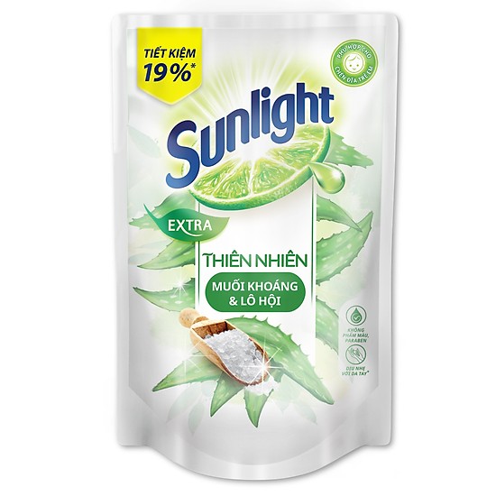 Túi Nước Rửa Chén Sunlight Thiên Nhiên túi 750g Thùng 18 túi